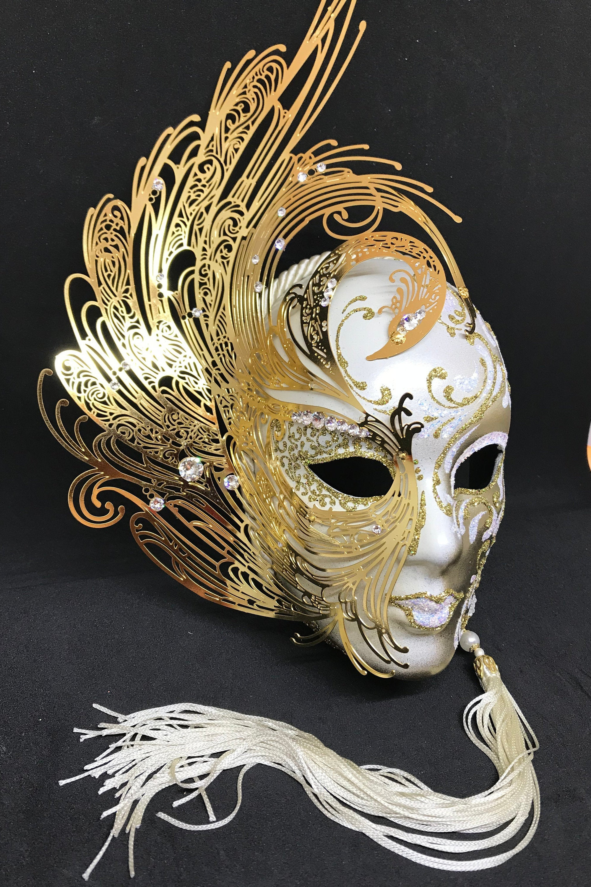 装飾用ベネチアンマスク Cignetta Midi Fc01 - Etsy 日本