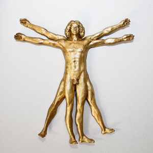 Scultura,Uomo Vitruviano,Scultura Carta Pesta