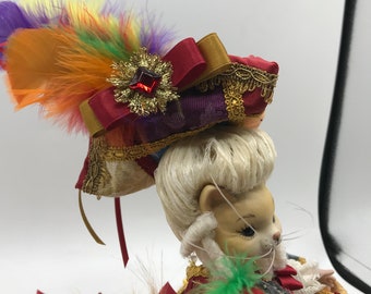 Chat poupée porcelaine autodurcissante de 16cm
