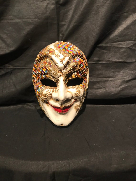 Máscara veneciana, máscara de hombre mascarada de joker, máscara original -   México