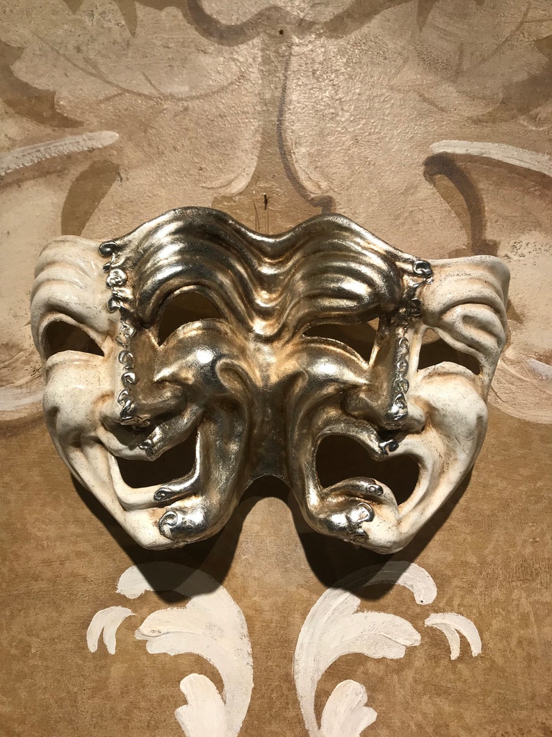 Tragedy and Comedy Mask Theater Mask House Decor Mask Drama Etsy