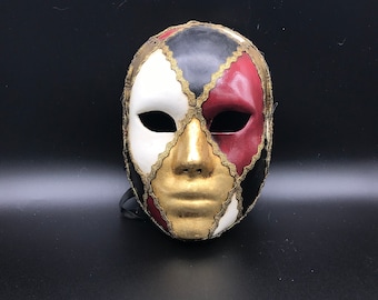 Venice Mask,Original Harlequin Style Face,Venetian Mask