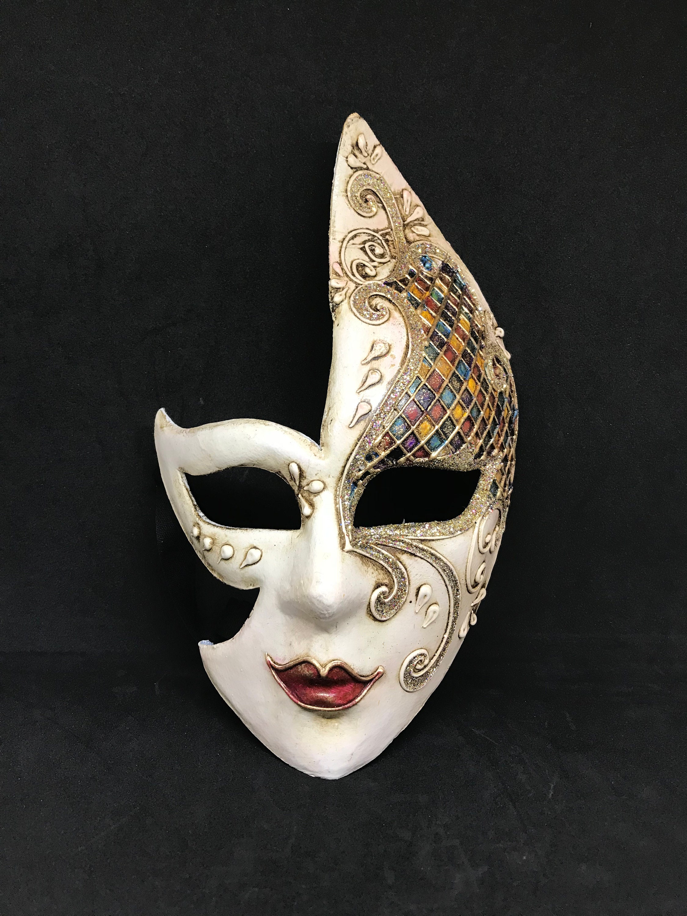 Of Glistening Half Face Venetian Masquerade Manta Eye Mask For