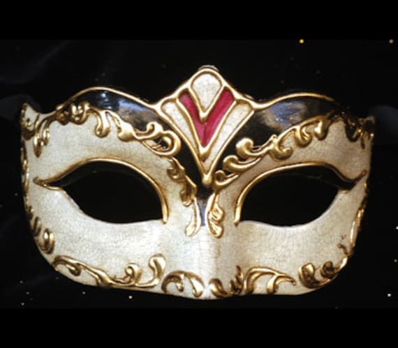 Volto Macramé Masque Venise Argent pour Homme - Carnaval Vénitien