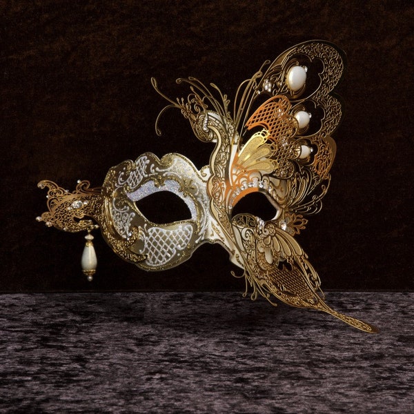 Máscara veneciana, media mariposa, máscara original