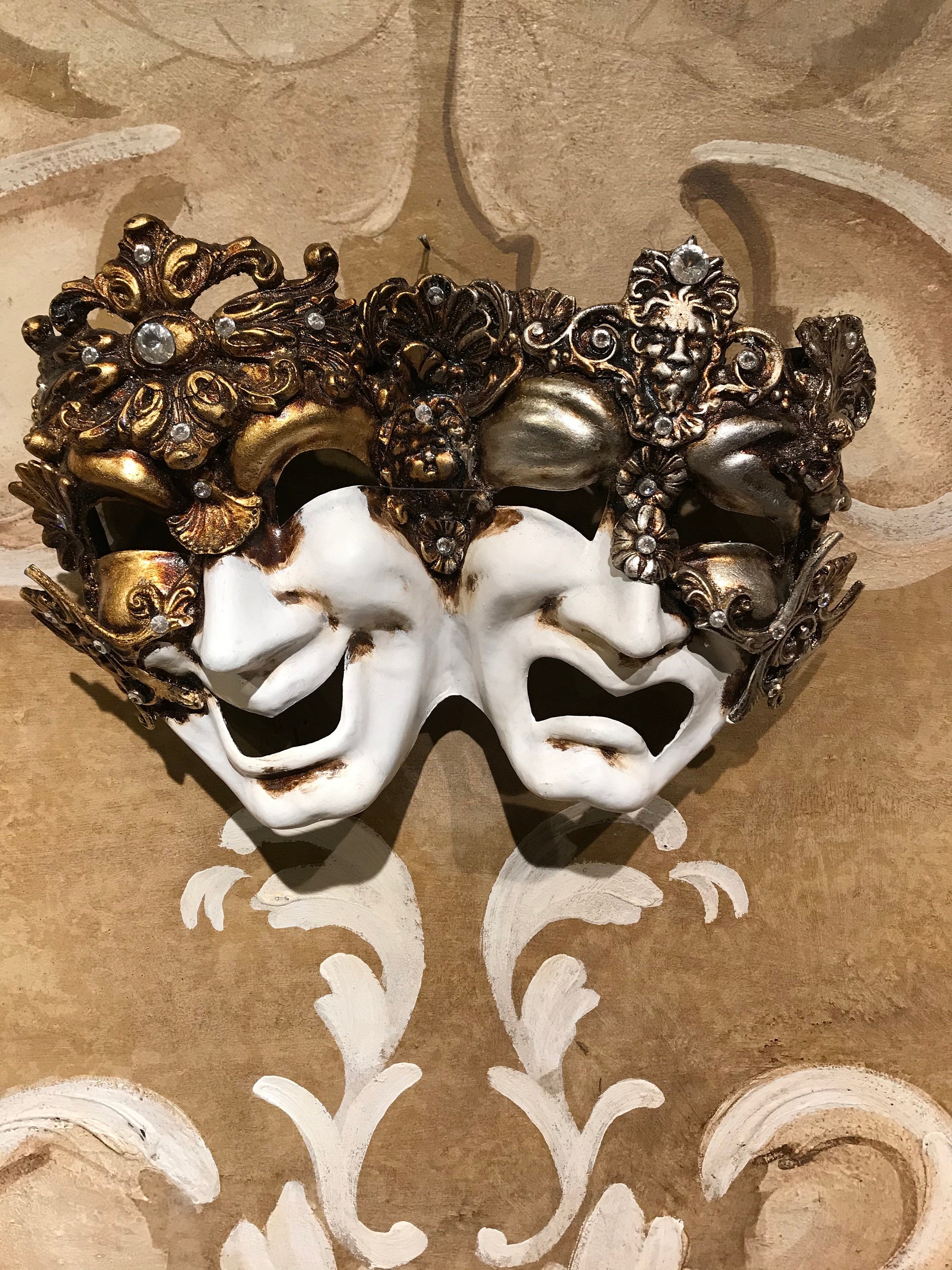 Venetian Maskbaroque Double Face From Comedy Artoriginal photo