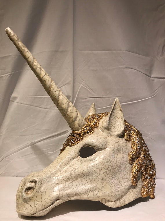 Venetian Mask,unicorn Baroque,macramè,original Mask - Etsy