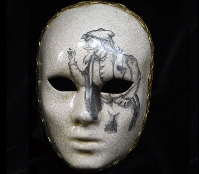 twifer masquerade masks men's masquerade mask vintage venetian checkered  musical party mardi gras maskme