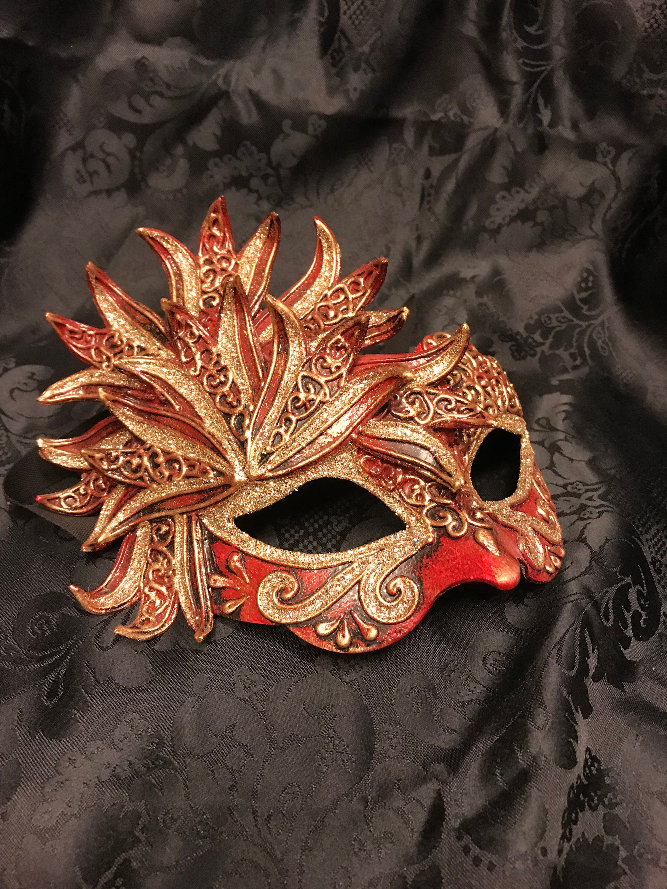 Venetian Masquerade Mask Venice Mask Flower Etsy Norway