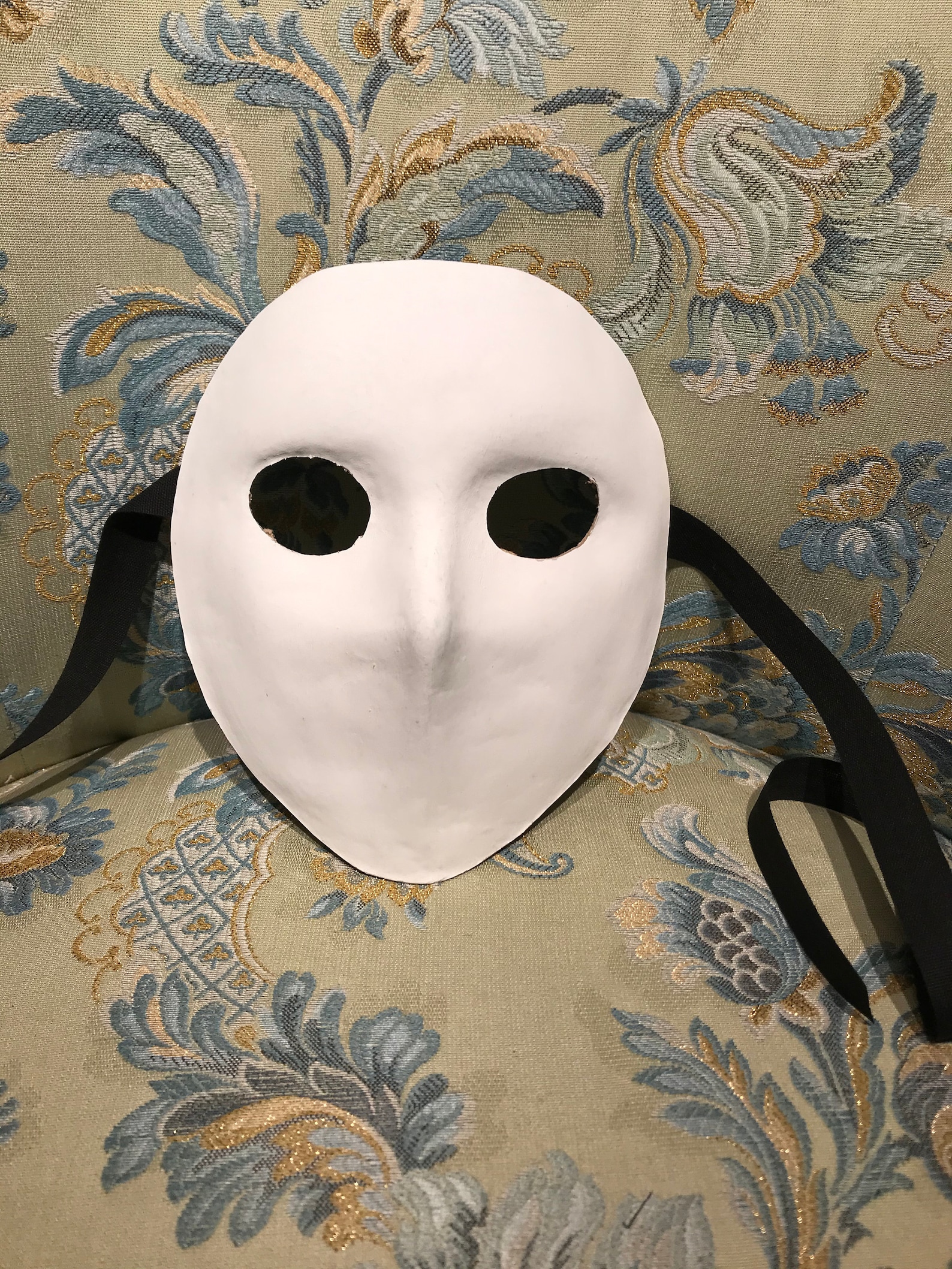 MaskWhite Moretta Mask To Paint Etsy