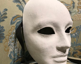 Maschera Veneziana,volto Bianco Da Dipingere 