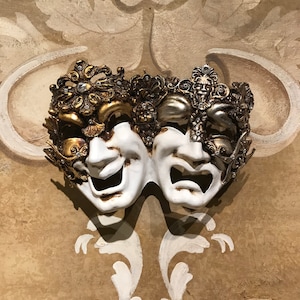 Maschera Veneziana,Doppia Faccia Commedia Dell'Arte,Maschera di Venezia