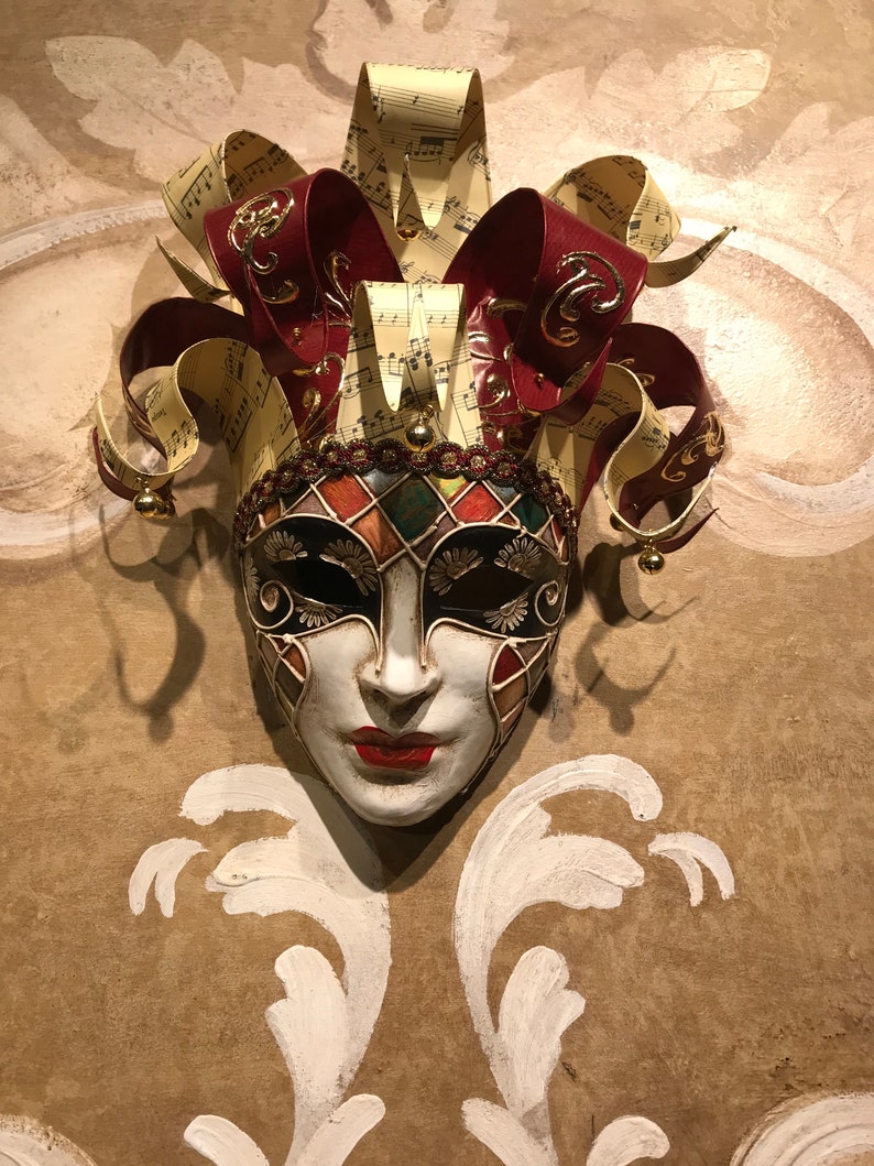 Máscara veneciana máscara de bufón / joker máscara original Etsy