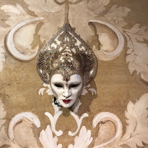 Maschera Veneziana,Afrodite Arlecchinata,Maschera Originale
