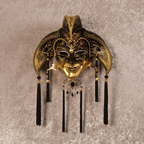 ベネチアンマスク、男の道化師、オリジナルマスク - Etsy 日本