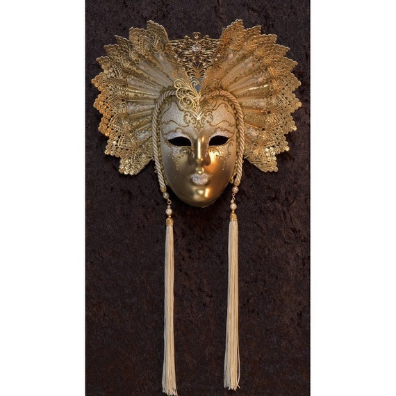 Venetian Full Face Masquerade Volto Party Prom Mask Coplay - Gold & Silver
