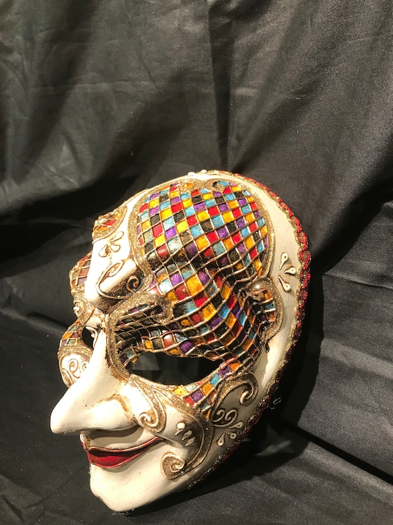 Máscara veneciana, máscara de hombre mascarada de joker, máscara original -   España