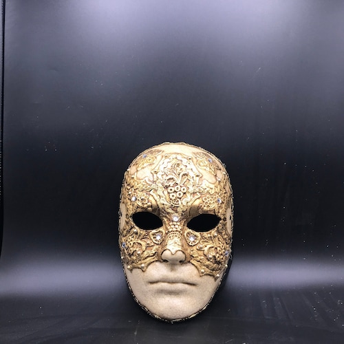 Volto Macrame Silver Eyes Wide Shut Mask Full Face Etsy