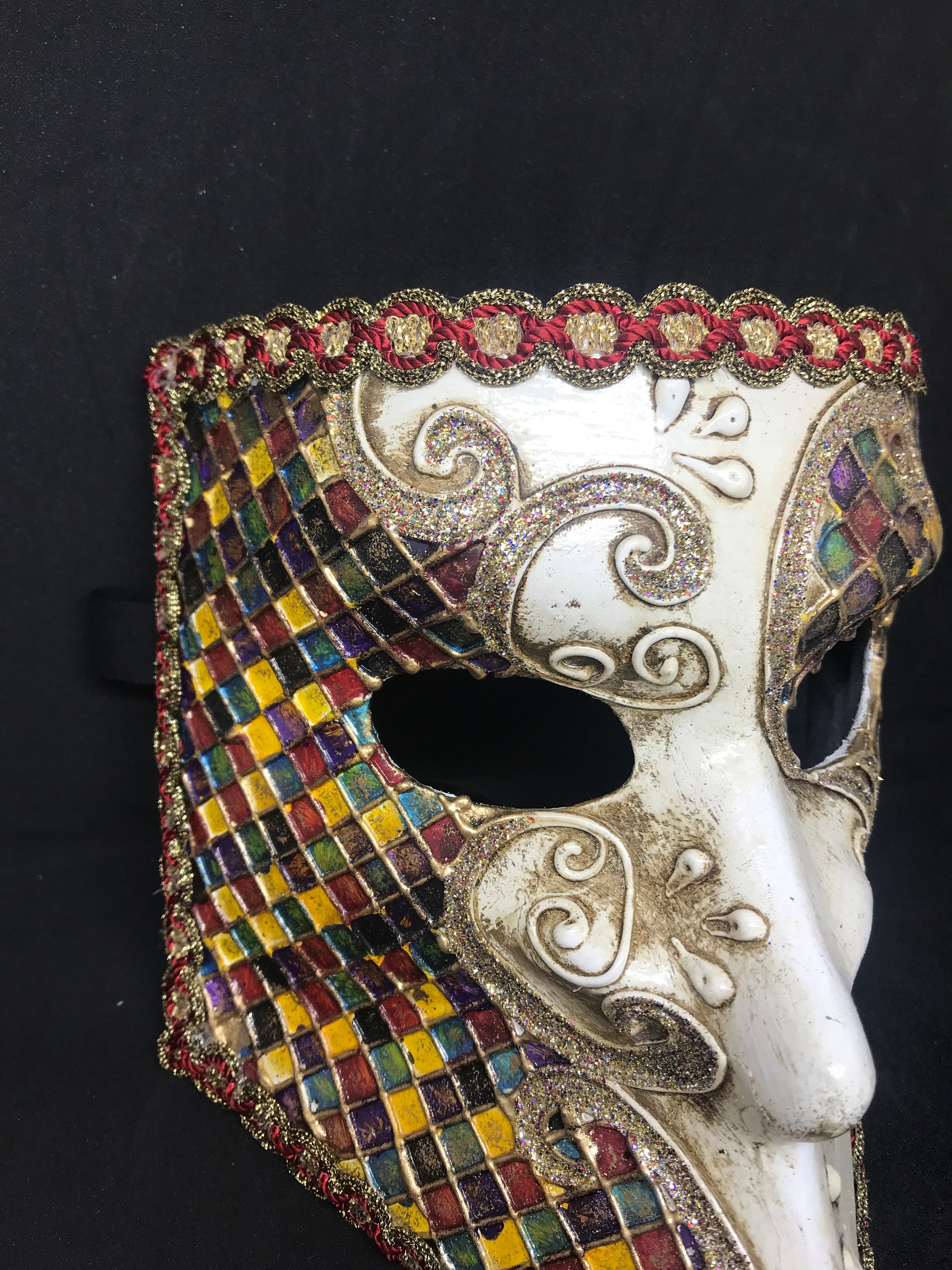Venetian Mask,bauta Multicolor Mask,original Mask - Etsy
