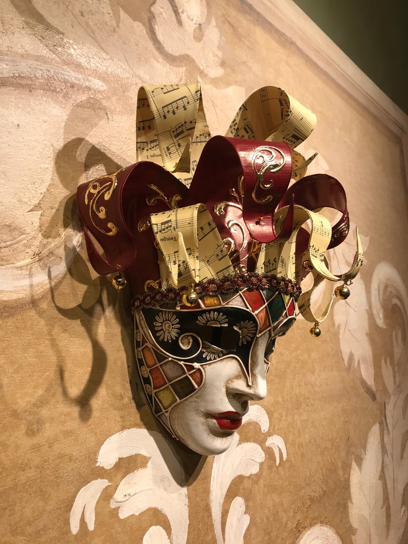 Máscara veneciana máscara de bufón / joker máscara original Etsy
