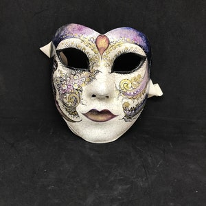 Full Face Venetian mask  - Heart Mask Or56