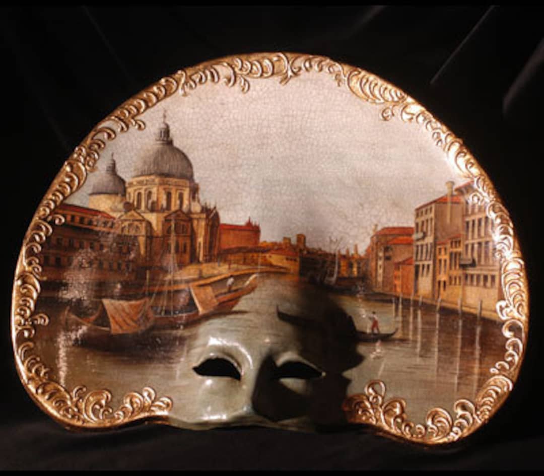 Masquerade Mask Hand Painted Interior Design Venetian Mask