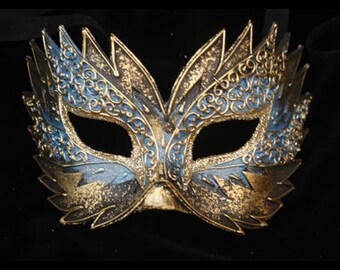 Venetian Masquerade Mask - Venetian Mask Men and Women "Flash" - Unisex Masquerade Mask - Blue Gold Red Silver Purple V10/11/12/13/20