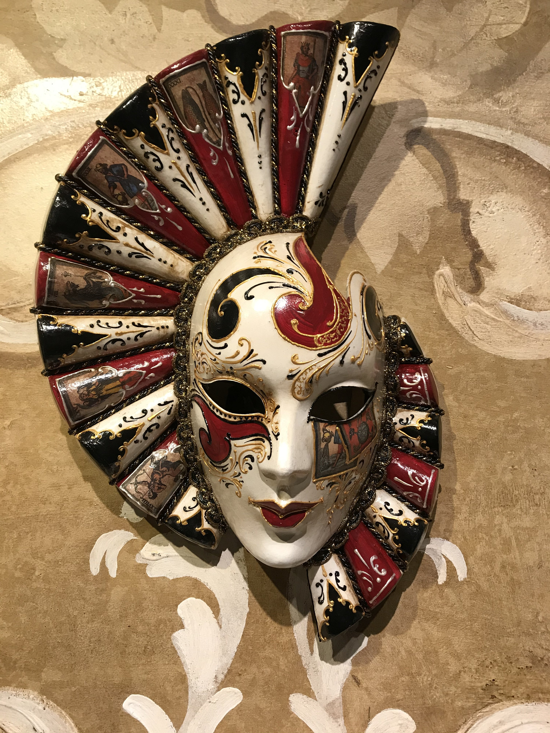 Venetian Mask, Winged Face Tarot Cards,original Mask - Etsy