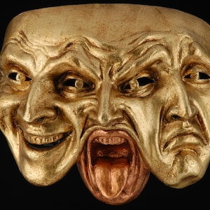 Maschera Veneziana,Tre Facce Della Commedia Dell&#39;Arte