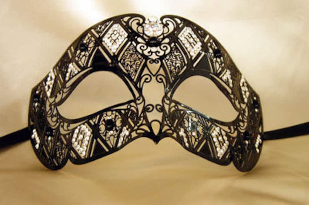 Maschera Veneziana Metallica Farfalla | Costume Halloween E Carnevale | Decorazione Festa Elegante - Foto 4