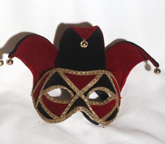 Black and Red Verona Masquerade Mask Black and Red Verona Masquerade Mask