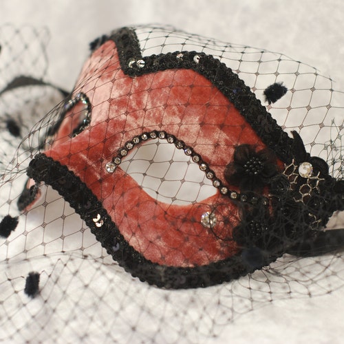 Masquerade Mask for Womens Velvety Mask for Ladies Etsy