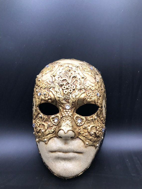 映画　Eyes Wide Shut レプリカ プロップ マスク ベネチアンマスク アイズ・ワイド・シャットのマスクとベルベットのマント - ビル