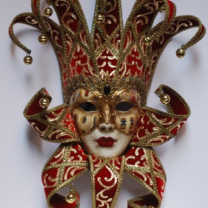 Mmaschera del Jolly, Maschera Joker, maschera di Venezia, maschera per wall-decoratio F44