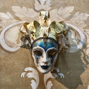 Maschera Veneziana,Maschera Ornella Giullare,Maschera Originale