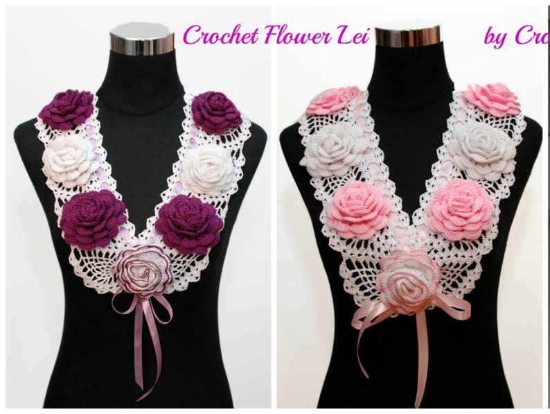 Crochet Flower Lei/collar by Crochknitt, PDF File, Pattern, Crochet