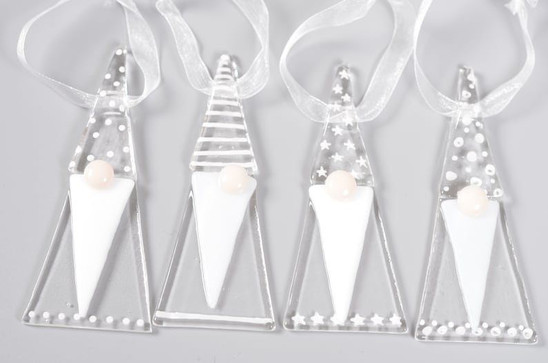 Handcrafted Fused Glass Art Christmas Gonk Etsy UK