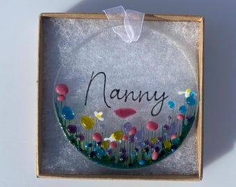 Attrape-soleil Personnalisé Pour La Fête Des Mères, Cadeau Personnalisé Pour Mère Et Fille Sur La Lune à Suspendre, Attrape-soleil Personnalisé Pour Fenêtre De Maman (style 7