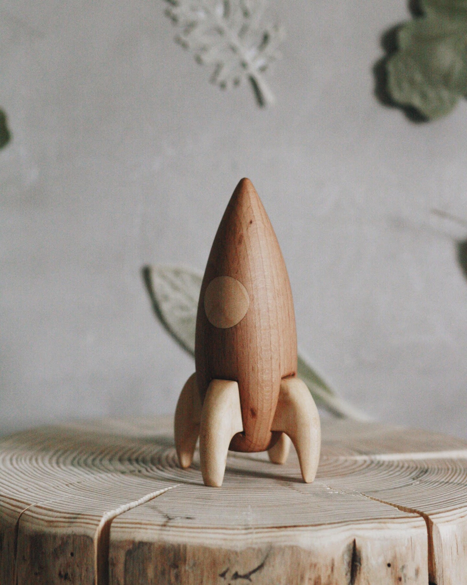 Rocket toy wood rocket wooden toys Tateplota waldorf toy | Etsy