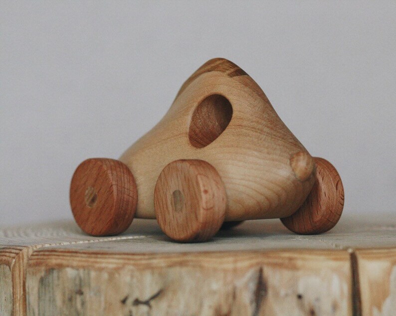 Toys on Wheels Wooden Car Toys on Wheels Tateplota Natural Etsy