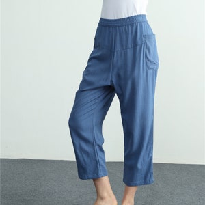 Linen Pants for women Linen trousers soft cotton pants wide legs pants high waisted trousers plus size pants loose trousers long pants 11 image 1