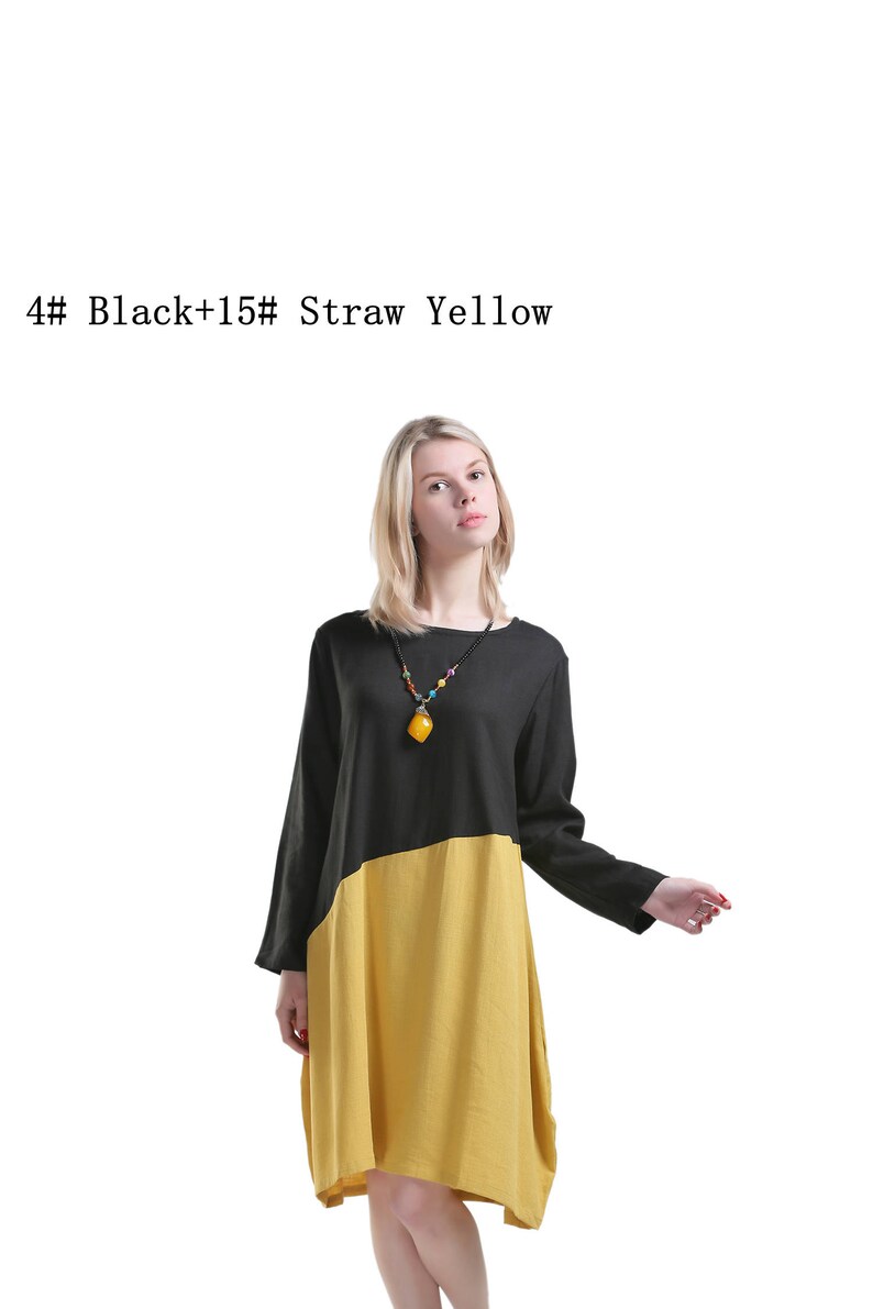 Women/'s linen cotton maxi dress long sleeves splice caftan Bridesmaid dress plus size clothing linen kaftan gowns dresses wedding dress B17