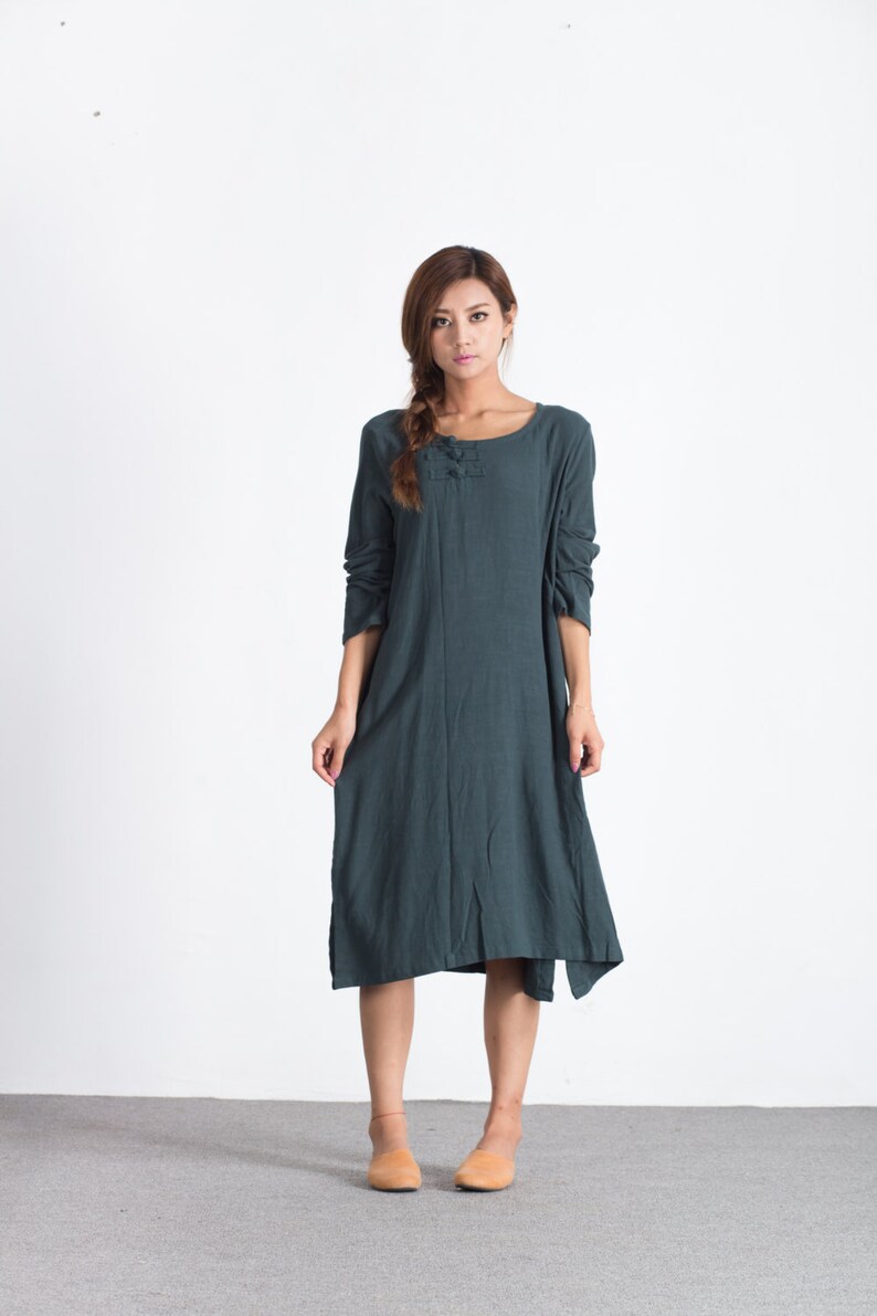loose scoop neck dress