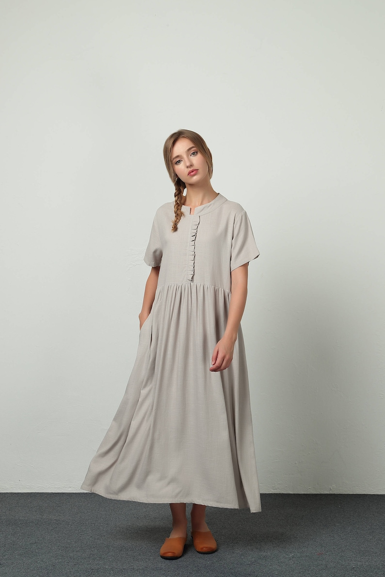 Bridesmaid Maxi Dress Cotton Kaftan