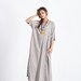 Women's linen Dress Short Sleeves Summer maxi Dresses Loose linen cotton dress plus size clothing caftan linen kaftan large size dress A55
