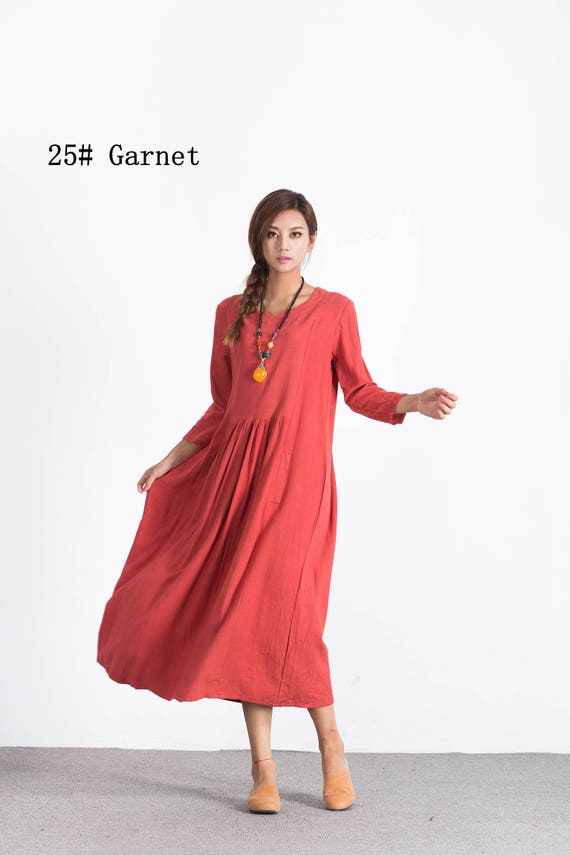 3 4 sleeve casual dresses