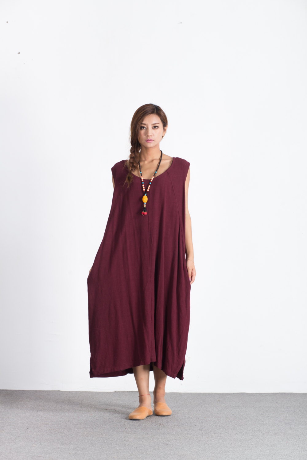 Linen dresses on sale 2018