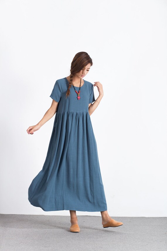 50% 17Ingigo Women's Short Sleeves Summer maxi Dresses | Etsy