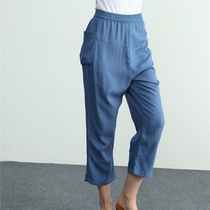 Linen Pants for women Linen trousers soft cotton pants wide legs pants high waisted trousers plus size pants loose trousers long pants 11 image 4