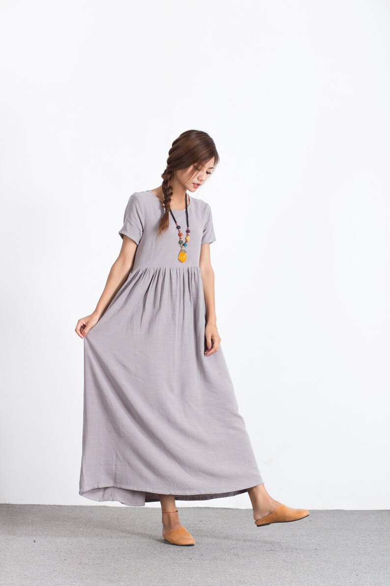 Bridesmaid Maxi Dress Cotton Kaftan